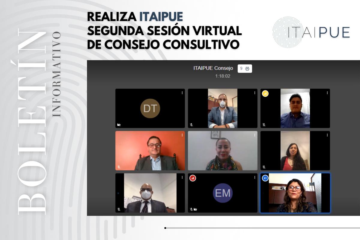 Realiza ITAIPUE segunda sesión virtual de consejo consultivo.