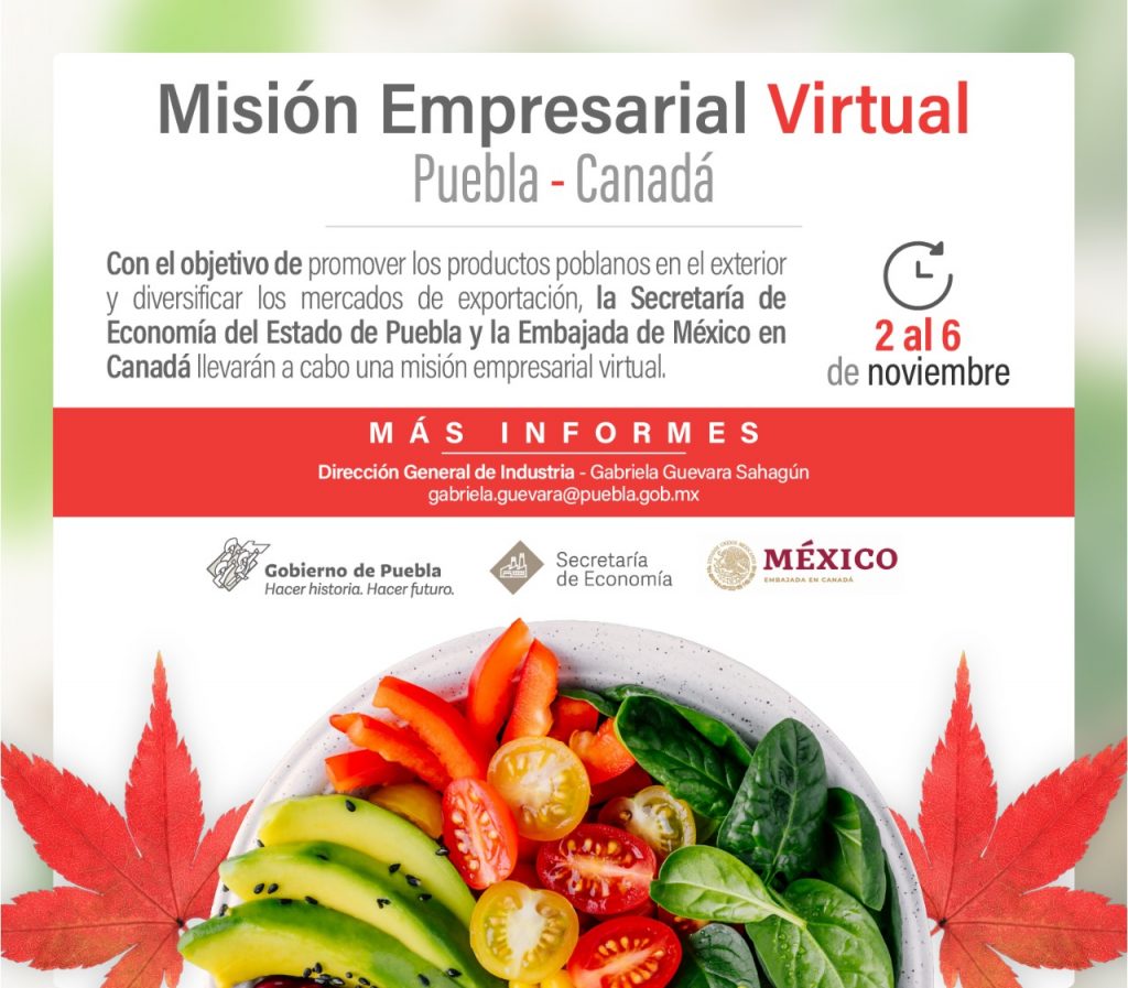 Misión empresarial virtual Puebla – Canadá