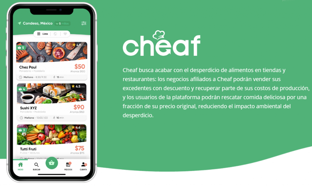 ¡Conoce CHEAF, la app mexicana que busca acabar con el desperdicio de comida!