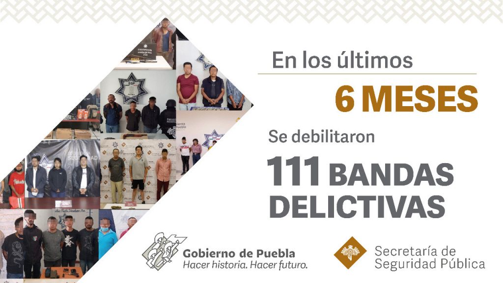 Permite estrategia de seguridad la detención de más de 2 mil personas en seis meses