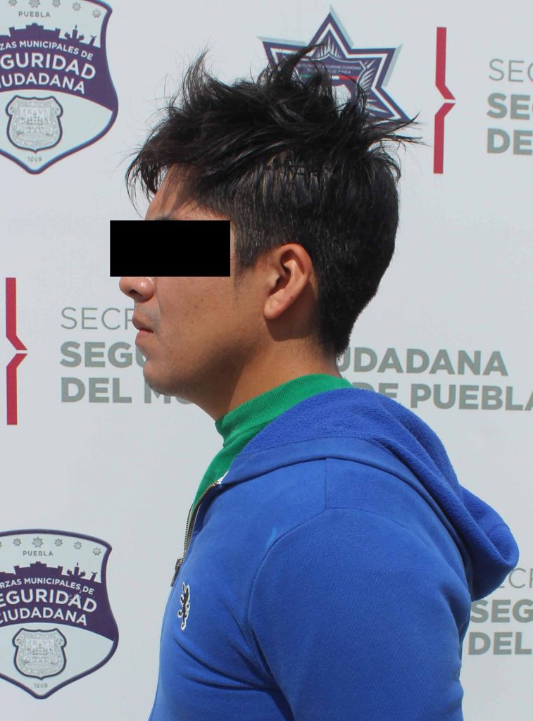 En respuesta efectiva, detuvo Policía Municipal de Puebla a hombre por robo en agravio de usuarios de la ruta Jbs.