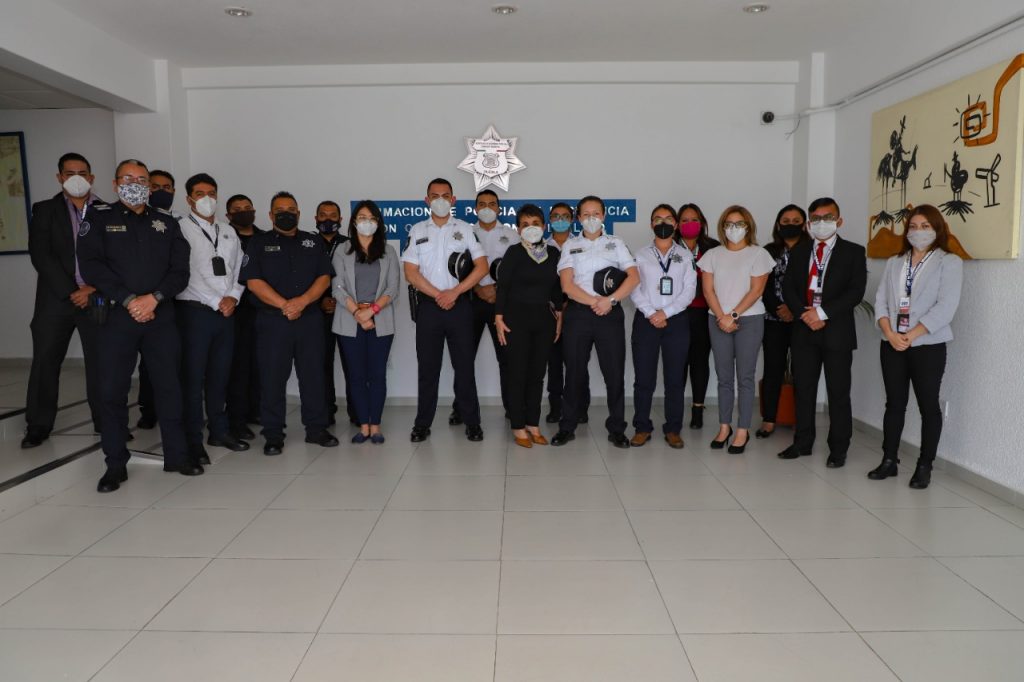 Capacitó servicios de protección federal a personal de la SSC de Puebla en materia de salud mental y prevención de adicciones.