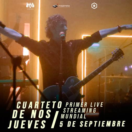 La banda uruguaya “Cuarteto de Nos” ofrecerá su primer live streaming mundial este sábado 5 de septiembre a las 20:00 horas (CDMX)