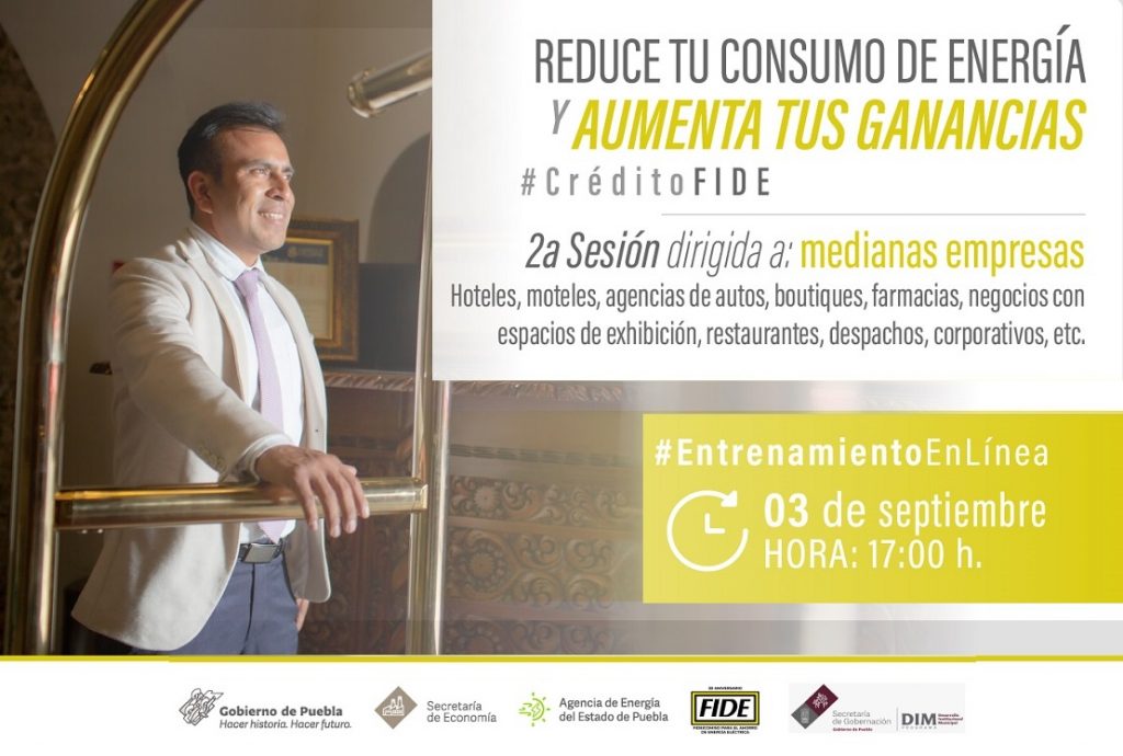 Gobierno de Puebla dará curso a empresas sobre ahorros en el consumo de electricidad