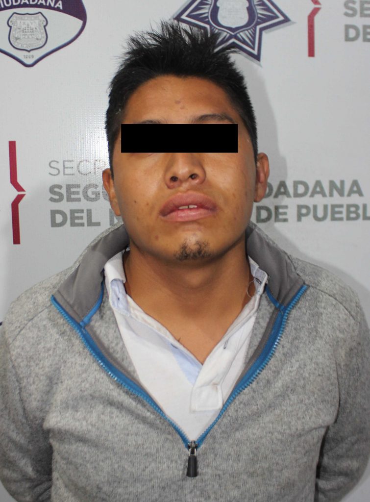 Mediante persecusión, detuvo Policía Municipal de Puebla a probable asaltante de ruta 28.