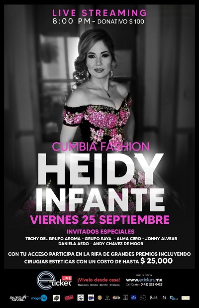Heidy Infante y la Nueva Sonora presentarán el espectáculo “Cumbia Fashion” vía streaming