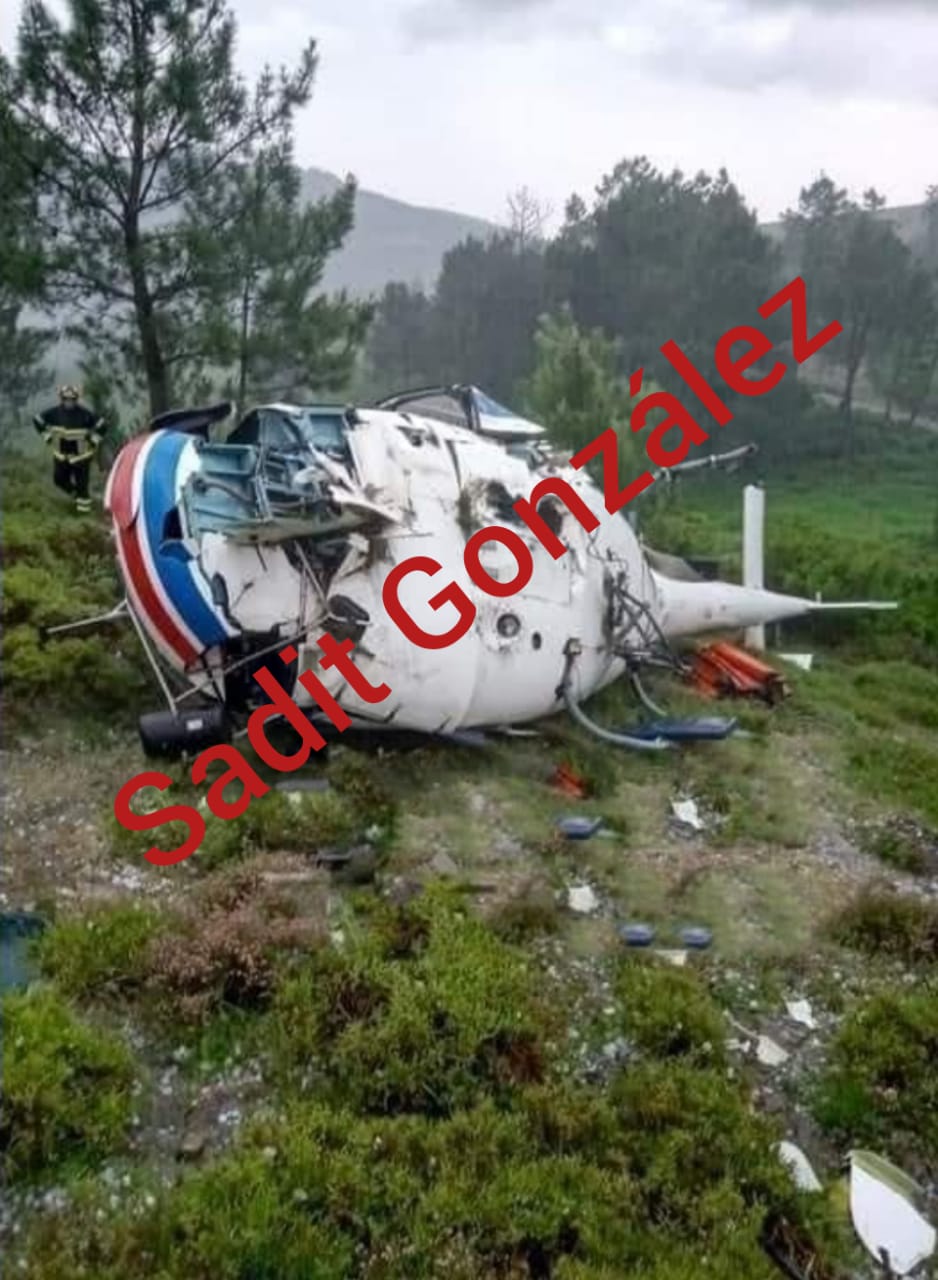 Cae helicóptero en la zona de la Malinche