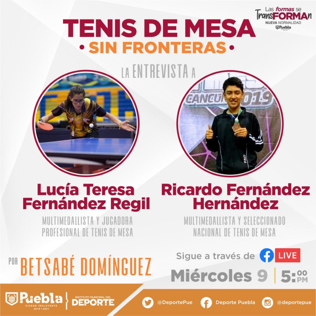 Instituto Municipal del Deporte compartirá experiencias deportivas con galardonados nacionales en tenis de mesa