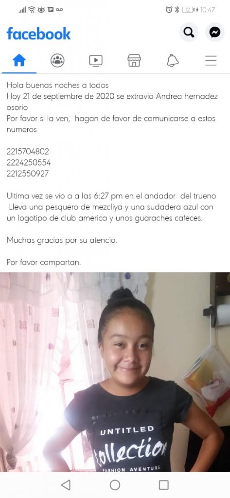 Captan momento en el que una niña de apenas 12 años desaparece en San Bartolo
