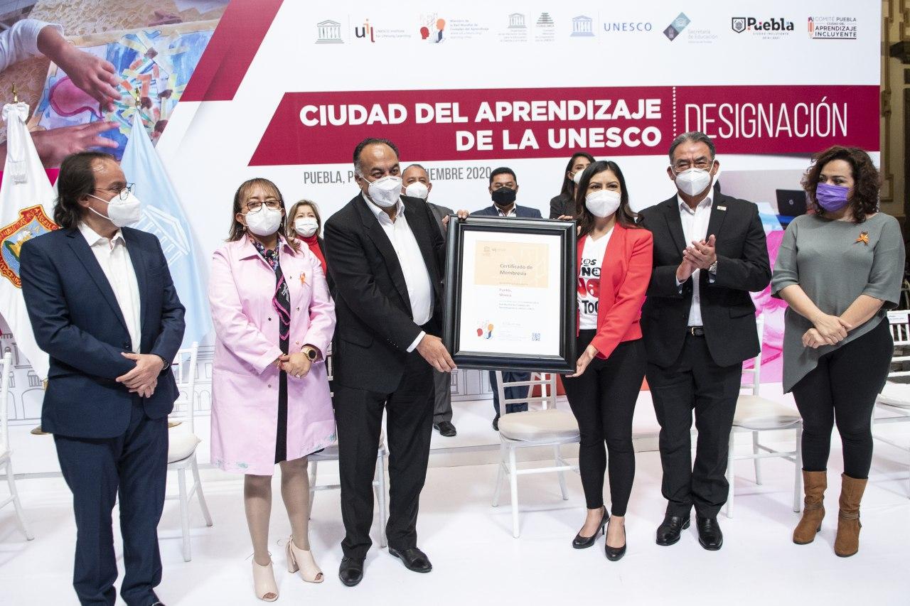Se oficializa el ingreso de Puebla capital a la red de Ciudades Aprendizaje de la Unesco