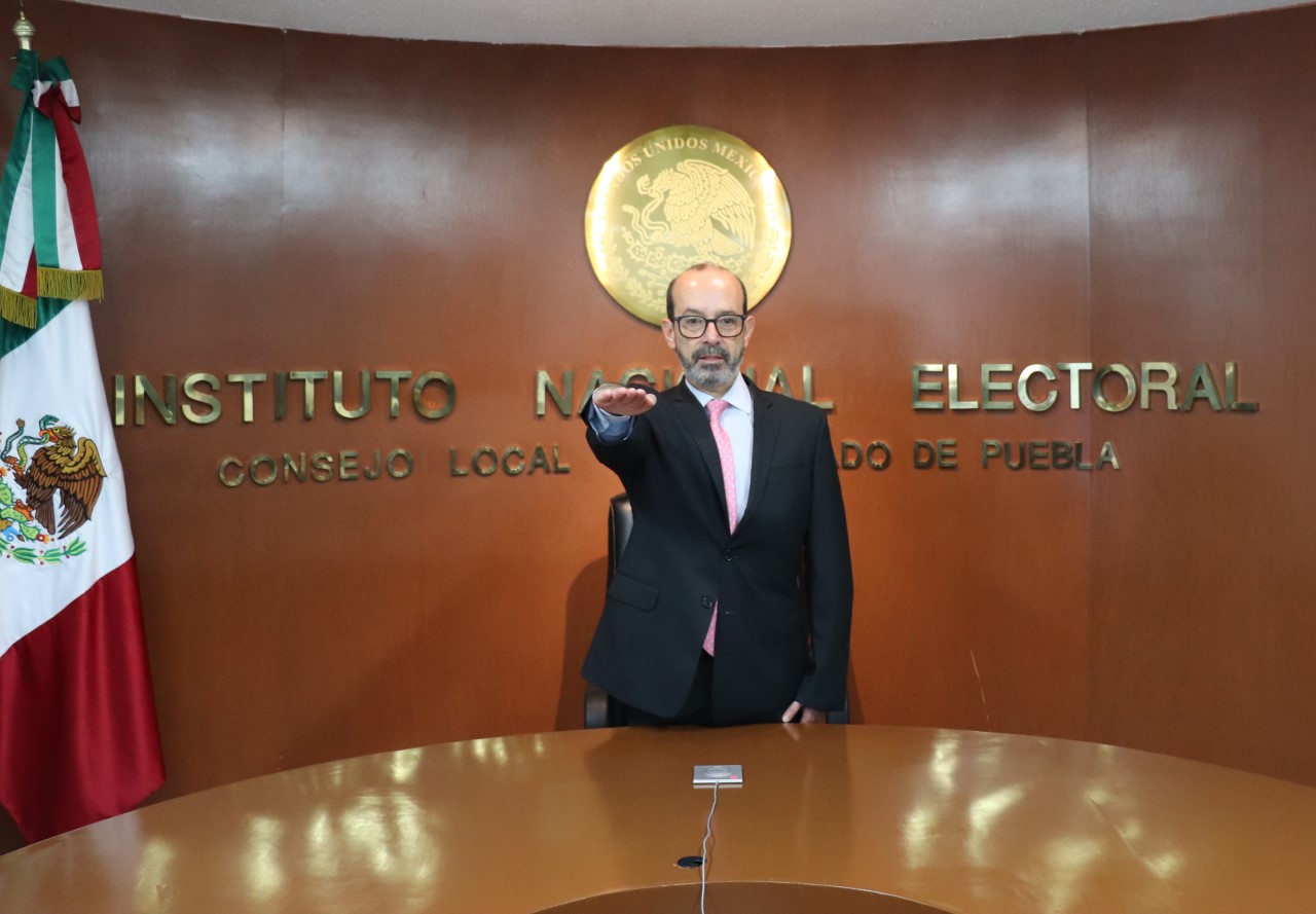 Marcos Rodríguez del Castillo, presidente del INE-Puebla para la elección concurrente 2020-21