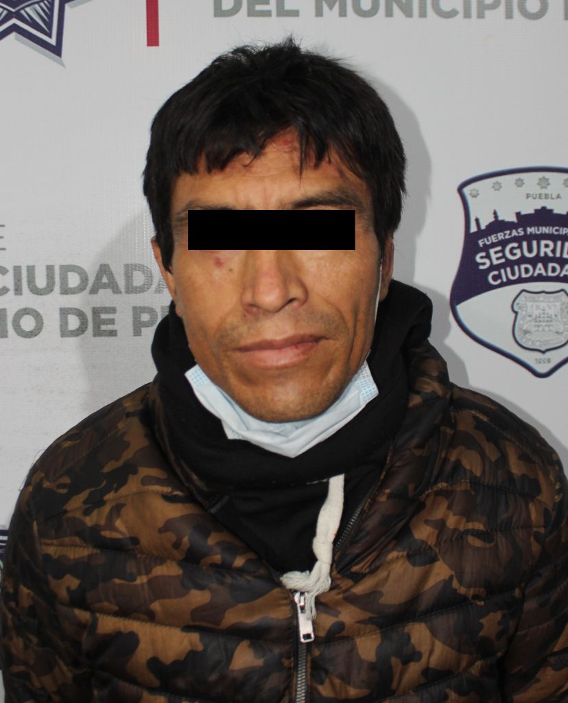 Exitosamente detuvo Policía Municipal de Puebla al “Raider” probable multiasaltante de tiendas Oxxo.