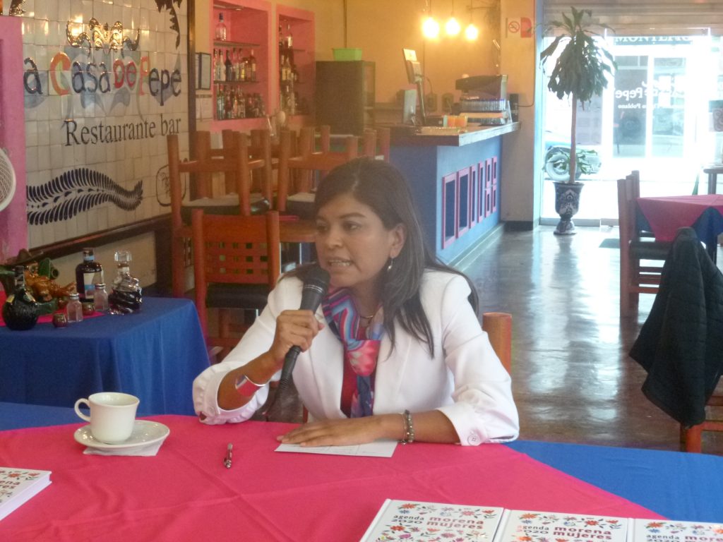 Carol Arriaga García se anota en la secretaría general de Morena