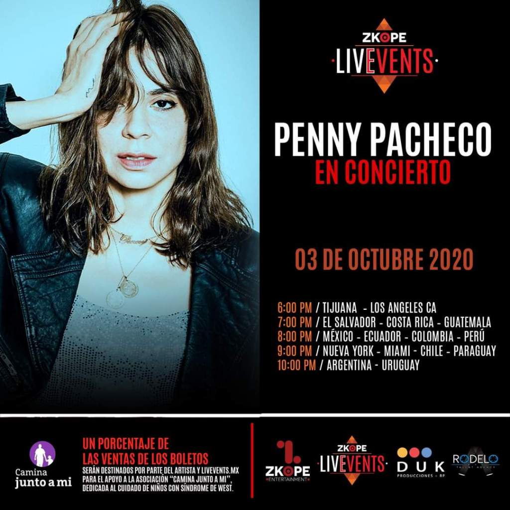 Penny Pacheco ofrecerá concierto vía online el sábado 3 de octubre
