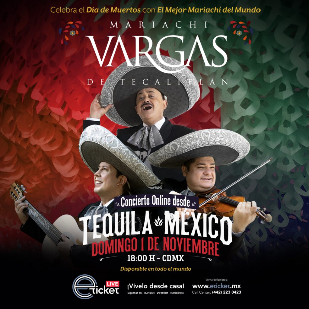 Ofrecerá el Mariachi Vargas de Tecalitlán un concierto vía Online
