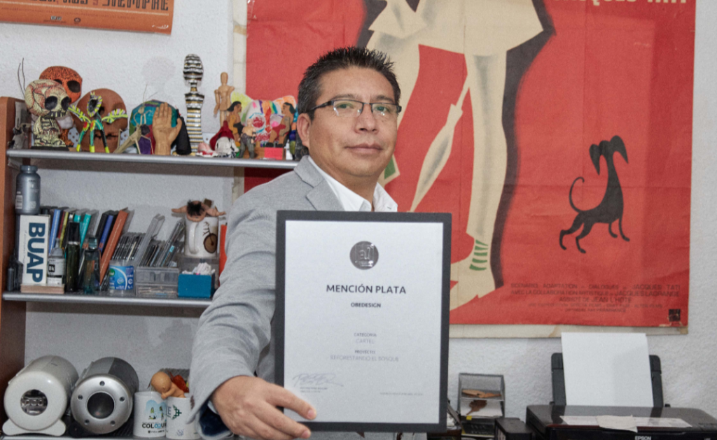 Académico de la BUAP obtiene Mención Plata del Premio a! Diseño 2019