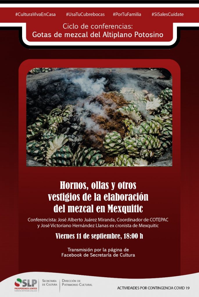 Hornos, ollas y otros vestigios de la elaboración del mezcal en Mexquitic