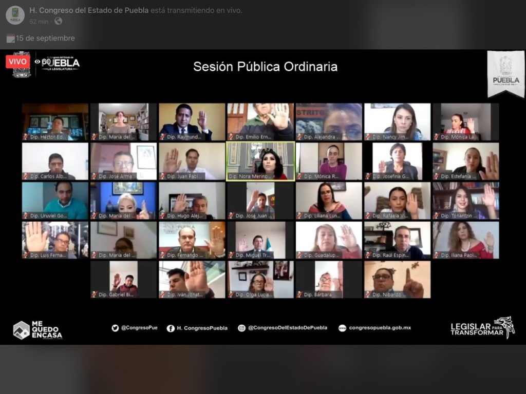 Inicia primer periodo ordinario de sesiones del tercer año de la LX Legislatura del Congreso local