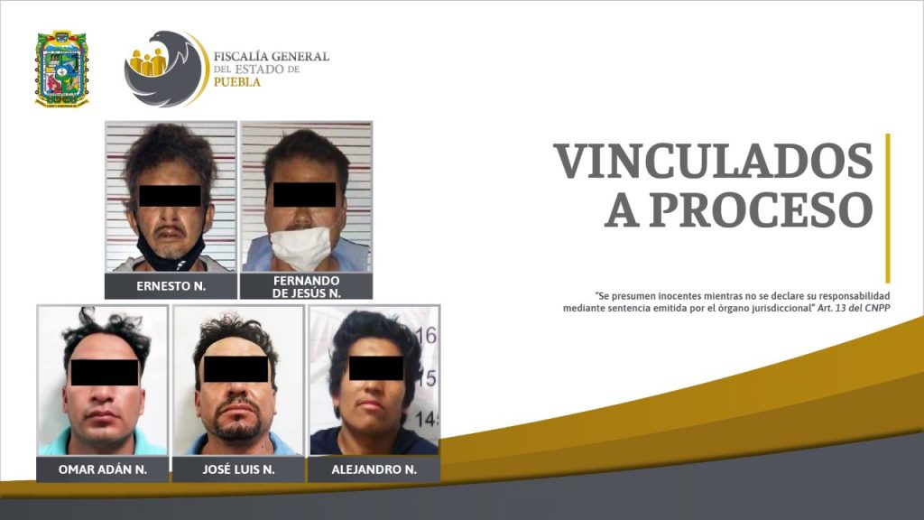 Detenidos y vinculados a proceso 5 rateros de Puebla capital y Ocoyucan
