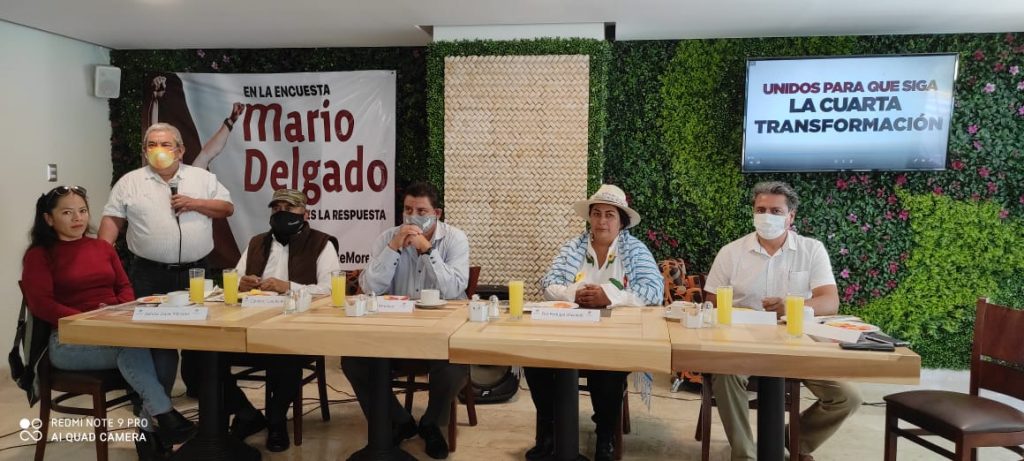 El Movimiento Nacional por la Esperanza en Puebla respalda a Mario Delgado para la dirigencia nacional de Morena