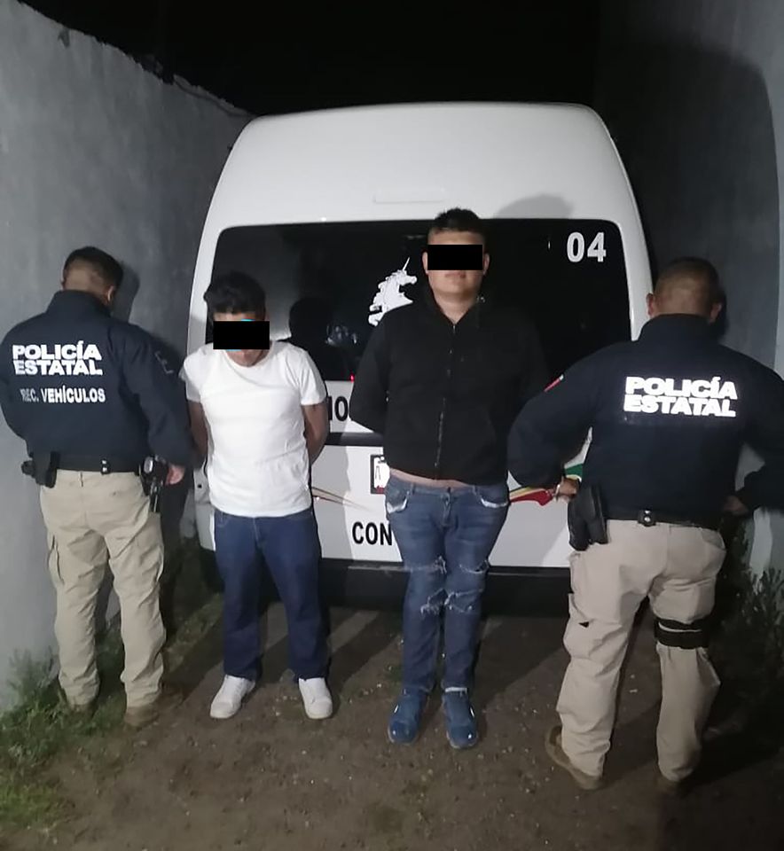 La SSC asegura vehículo robado y detiene a dos personas en Teolocholco