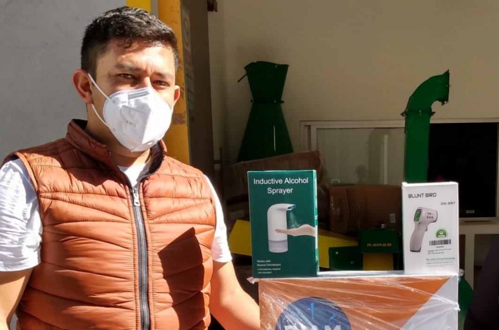 Distribuye SEPE-USET equipos de desinfección y seguridad para los trabajadores del complejo administrativo