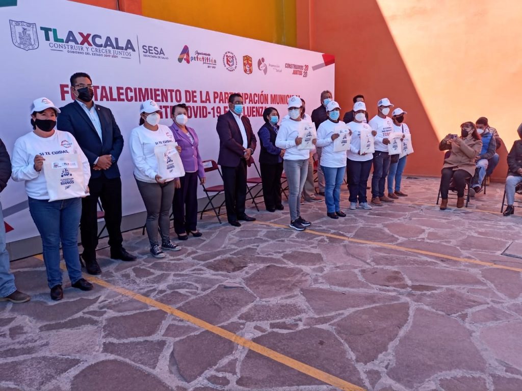 Inician operaciones brigadas “Covid-19 e influenza” en San Pablo Apetatitlan y Santa Cruz Tlaxcala