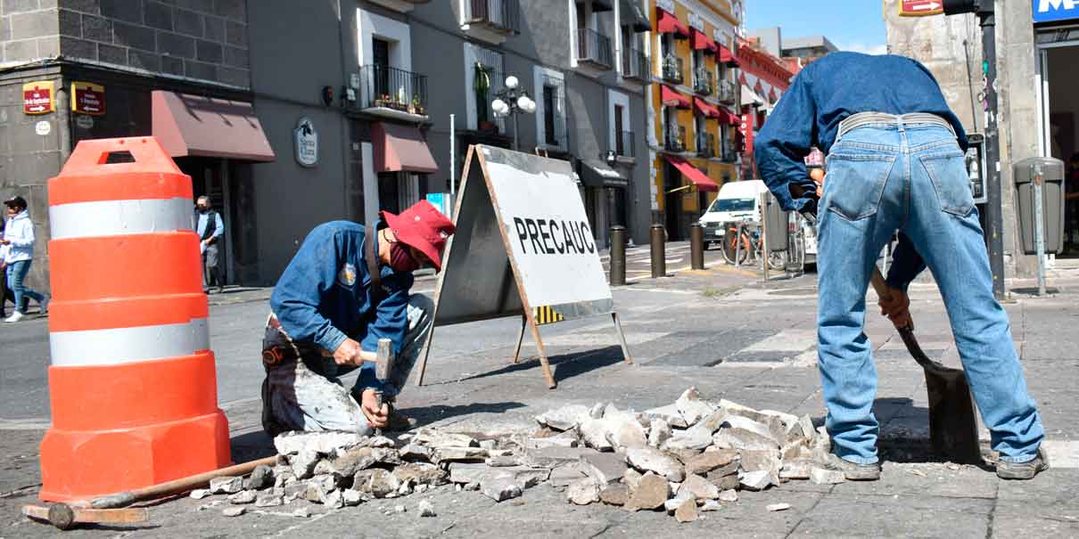 Retirar y poner lajas ¿proyecto del Centro Histórico de Puebla?