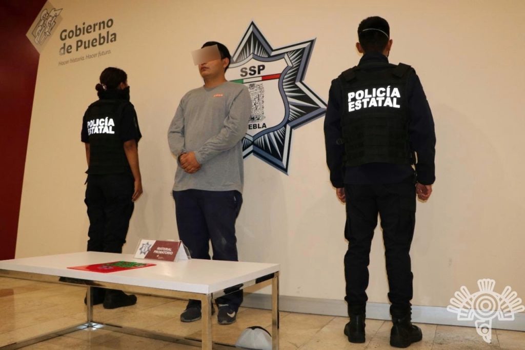 Captura Policía Estatal a presunto vendedor de droga por internet