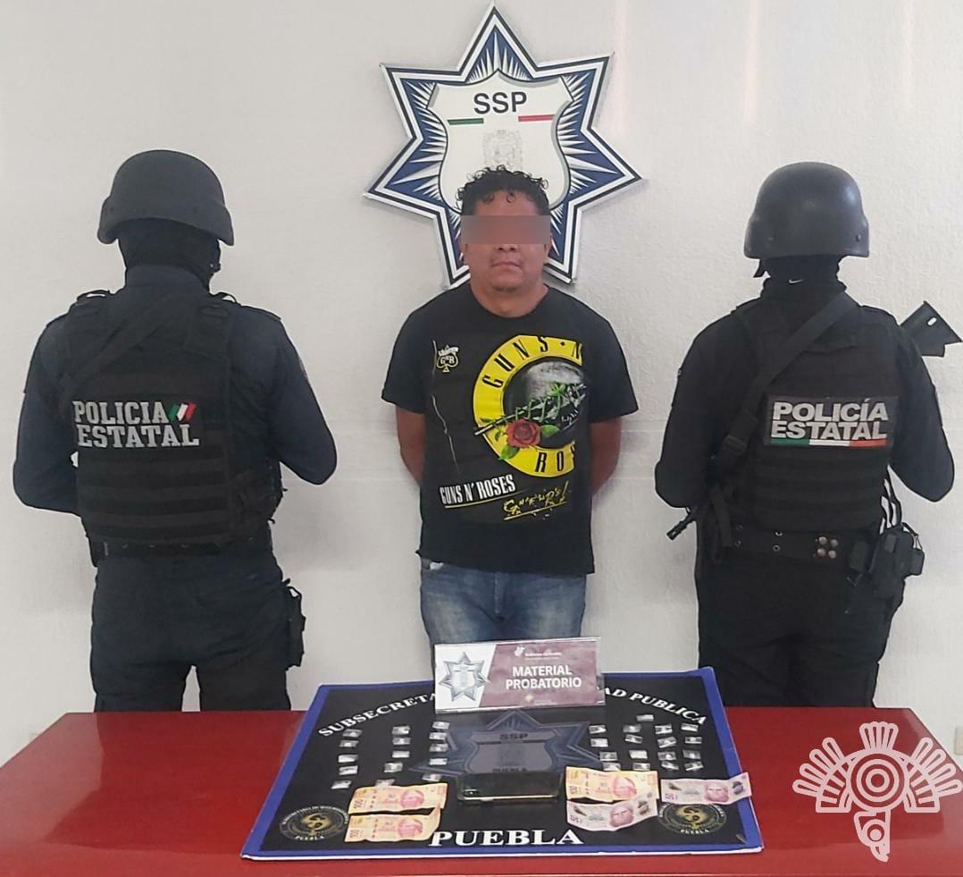 Captura Policía Estatal a presunto narcomenudista del mercado Morelos