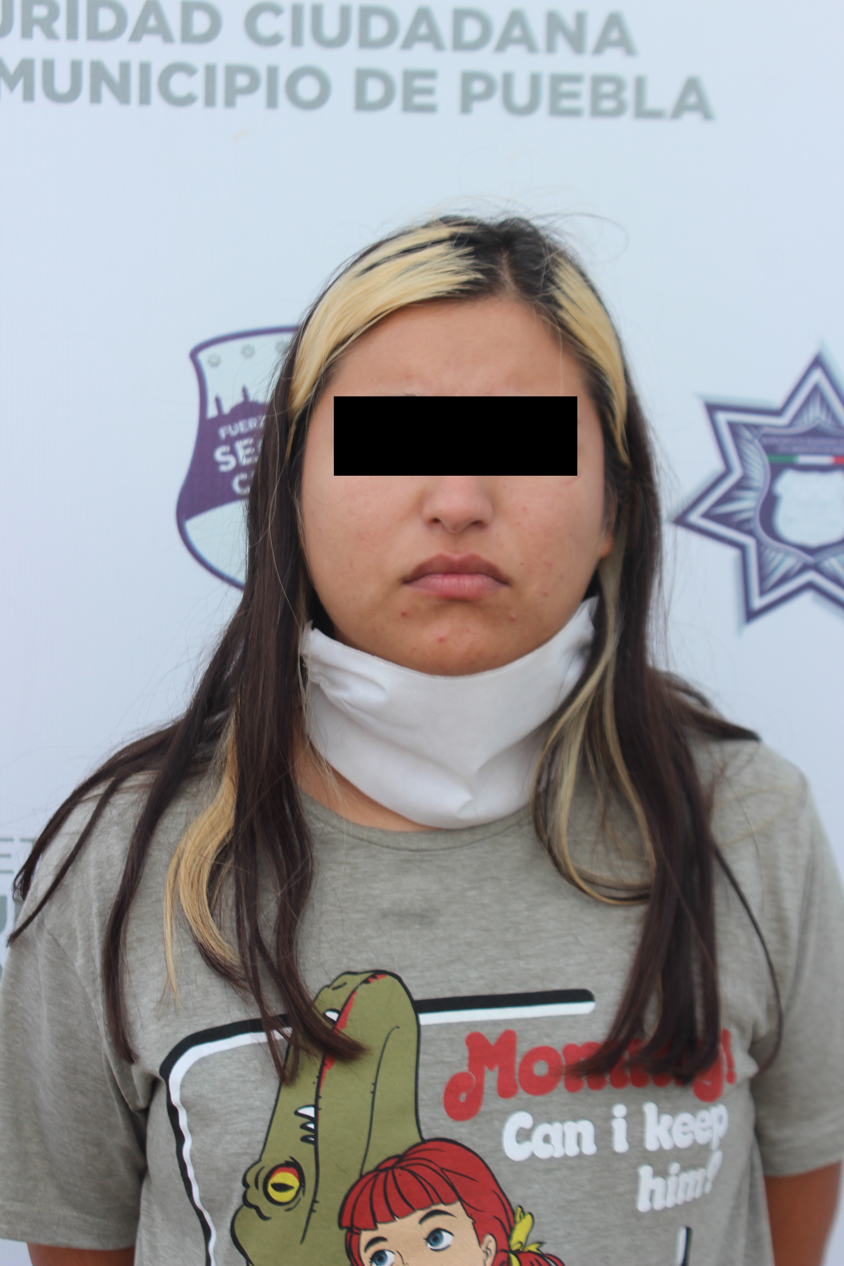 Detuvo Policía Municipal de Puebla a mujer en posesión de posible metanfetamina