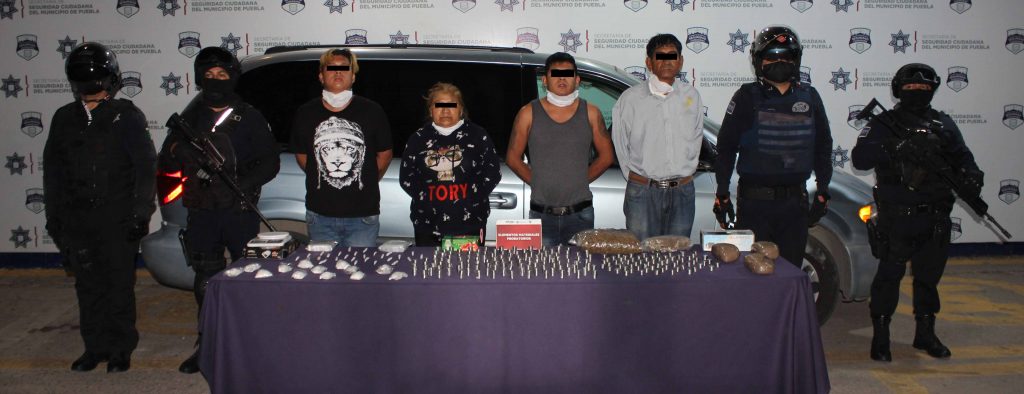 ¡Fuerte golpe contra el narcomenudeo en Puebla! Desarticuló Policía Municipal a banda presesuntamente dedicada a este ilícito