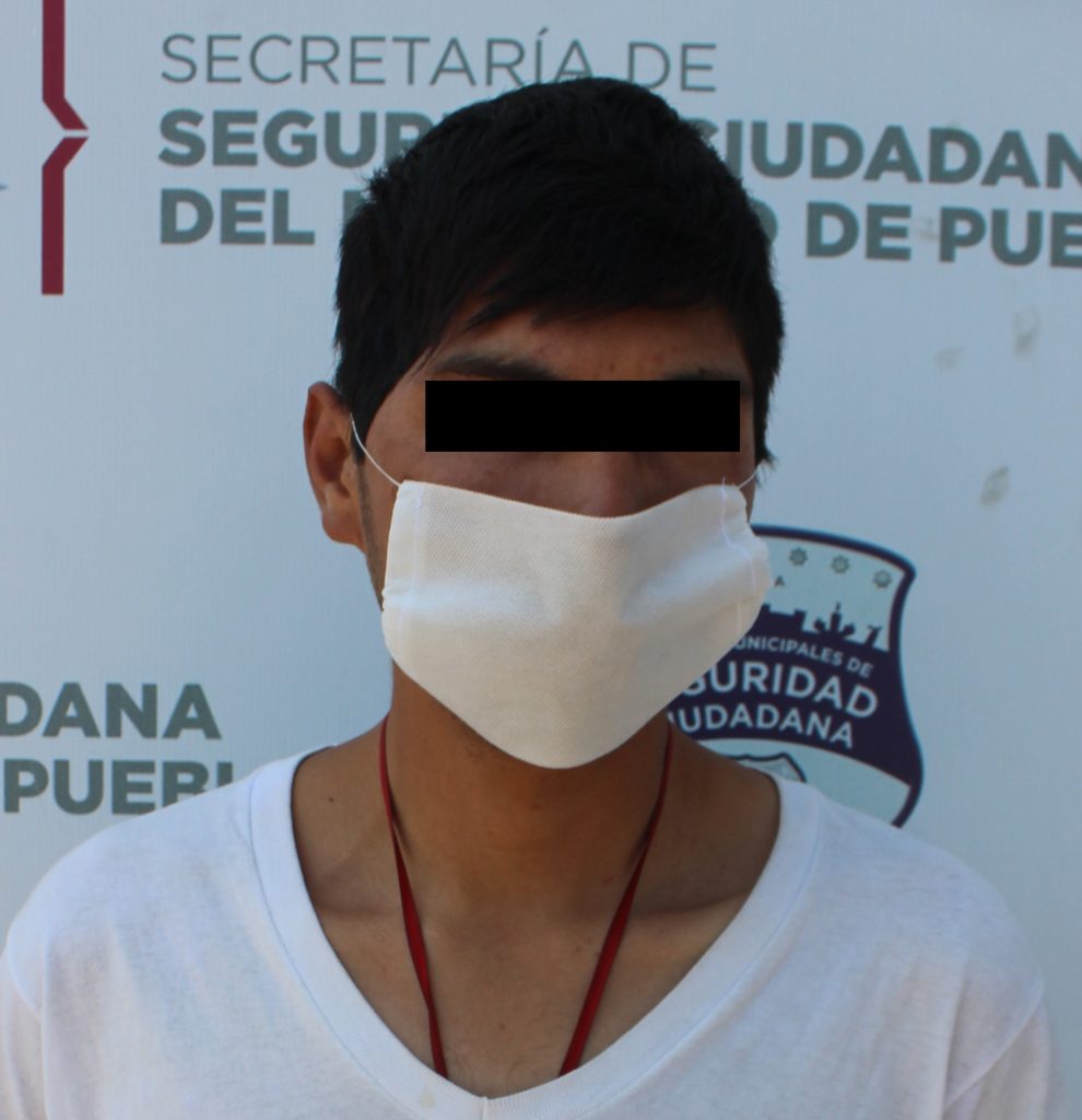 Exitosamente detuvo Policía Municipal de Puebla a tres hombres por delitos contra la salud.