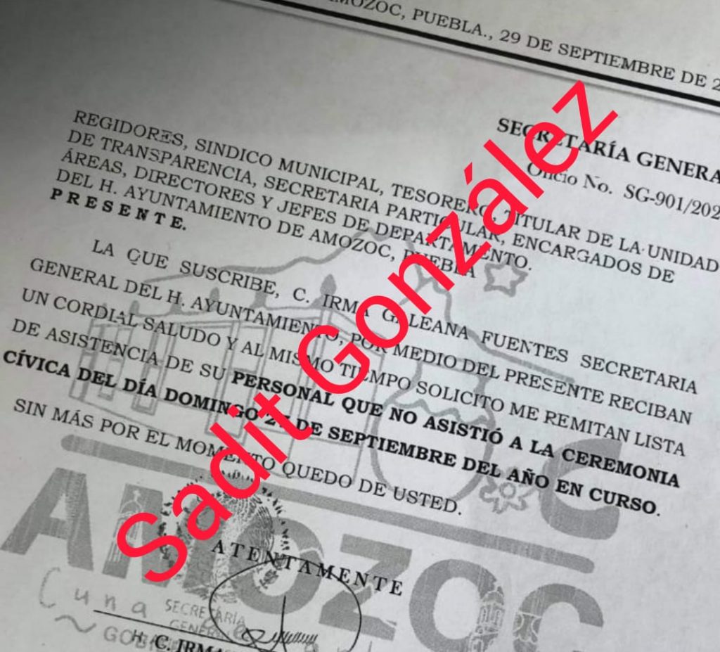 Obligan a empleados a asistir al informe del edil de Amozoc, pese a Covid-19… o habrá descuentos