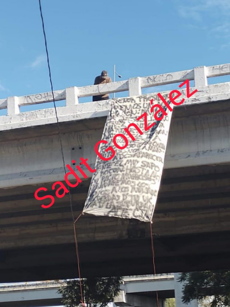 Aparece en la México Puebla narcomanta presuntamente del CJNG contra el comisario de Seguridad de Amozoc