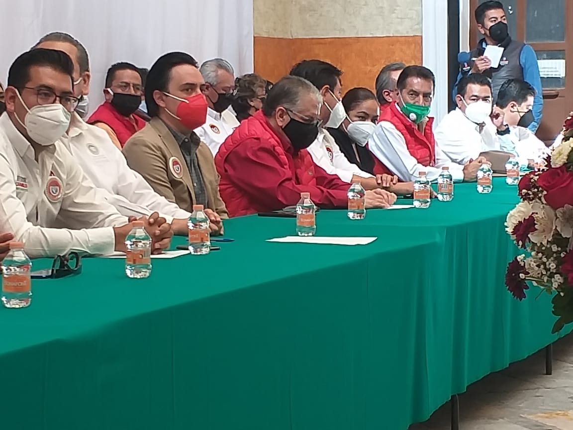 Video desde Puebla: CTM reúne a varios precandidatos del PRI a la alcaldía de Puebla