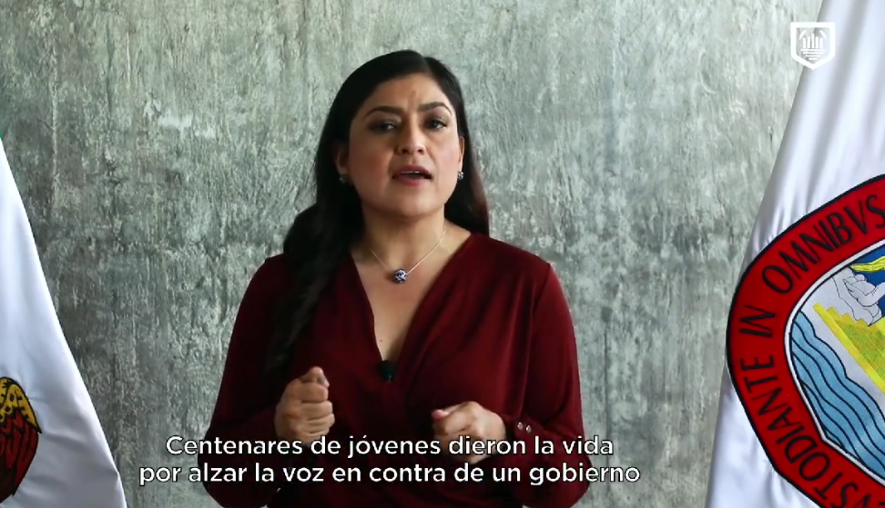 2 de octubre marcó la vida del activismo en el país: Claudia Rivera