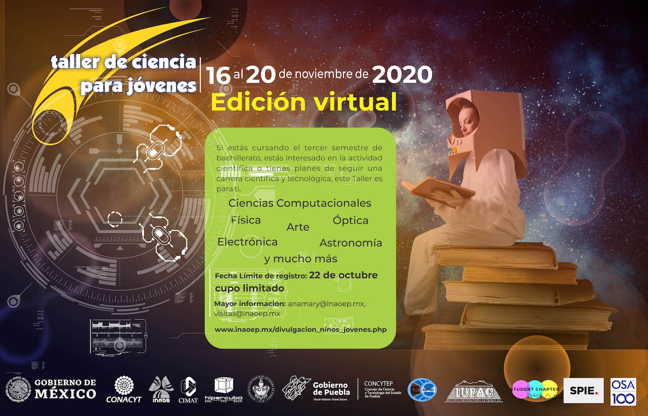 Lanzan convocatoria para la primera edición virtual del Taller de Ciencia para Jóvenes