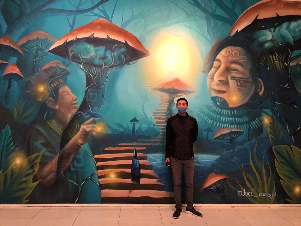 Edgar Jáuregui exhibe su mural en el Museo de Arte Contemporáneo