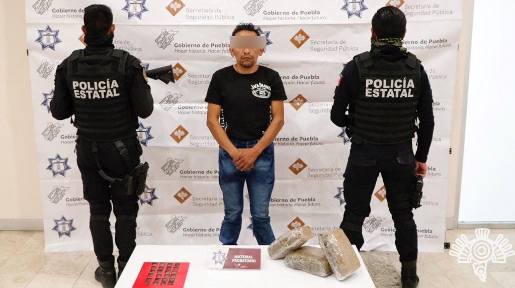 Detiene SSP a hombre que traía droga de Hidalgo