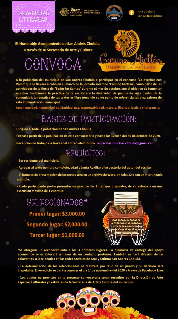 Arte y Cultura presenta “Camino Mictlan”, jornada solemne por los fallecidos por la pandemia 