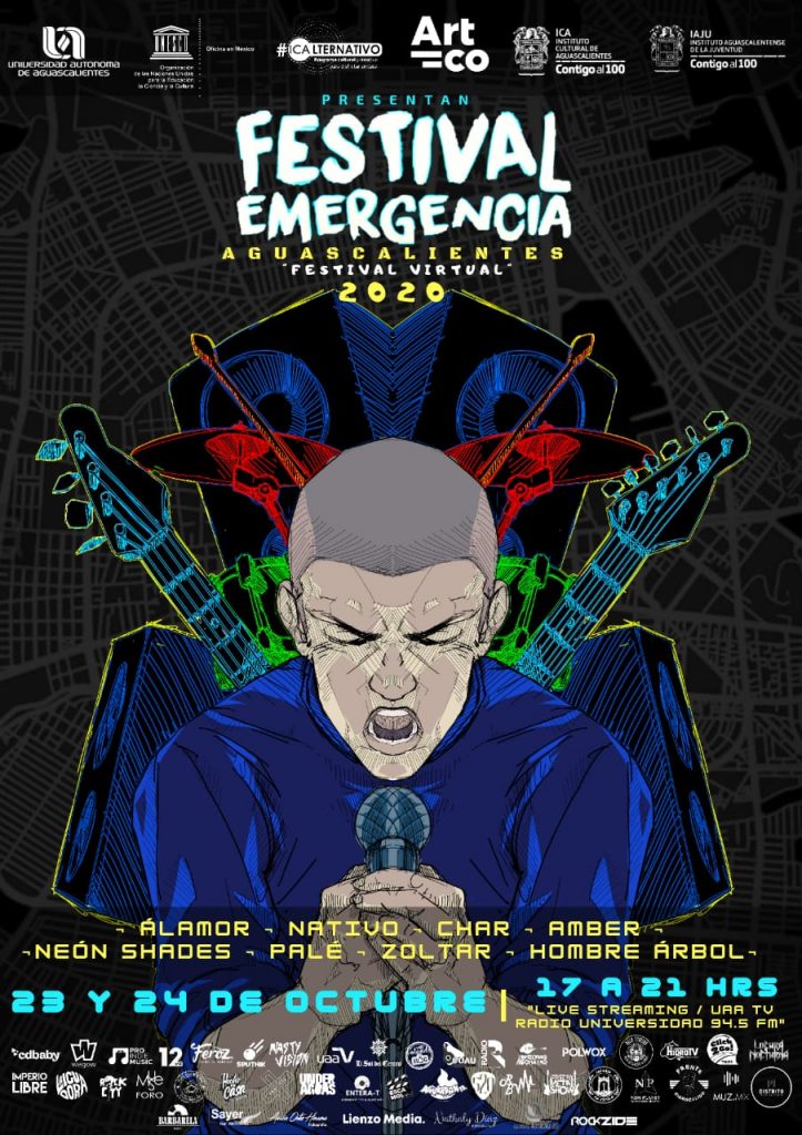 El Festival Emergencia Aguascalientes se realizará este viernes 23 y sábado 24 de octubre