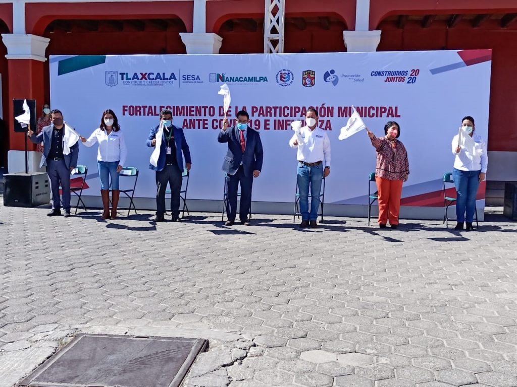 Arrancan brigadas municipales “Covid-19 e influenza” en Nanacamilpa.