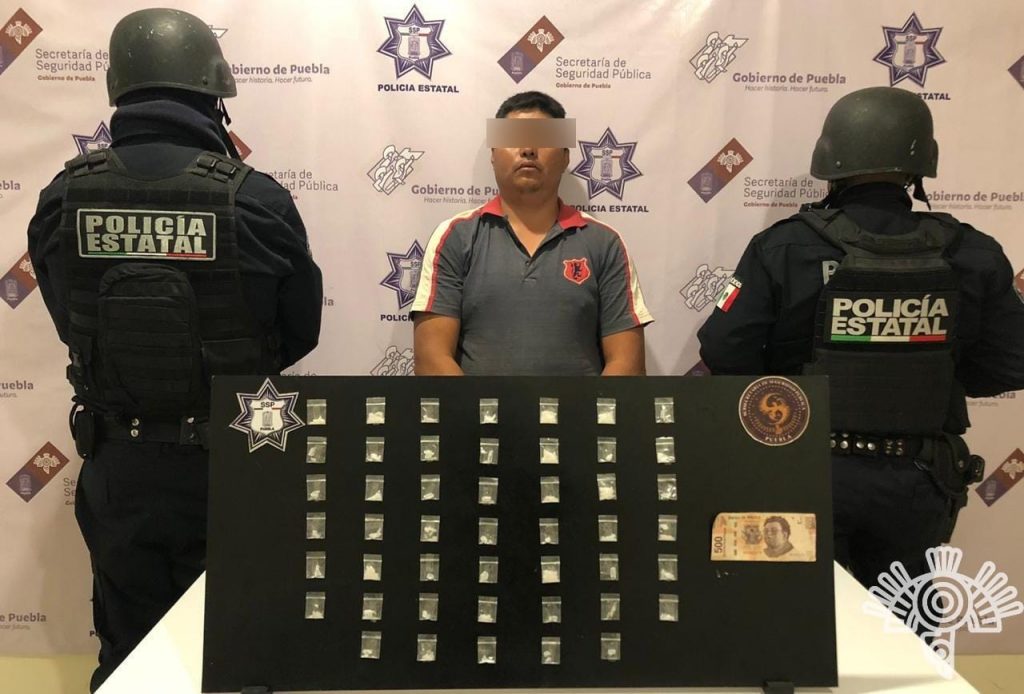 Captura Policía Estatal a presunto distribuidor de droga