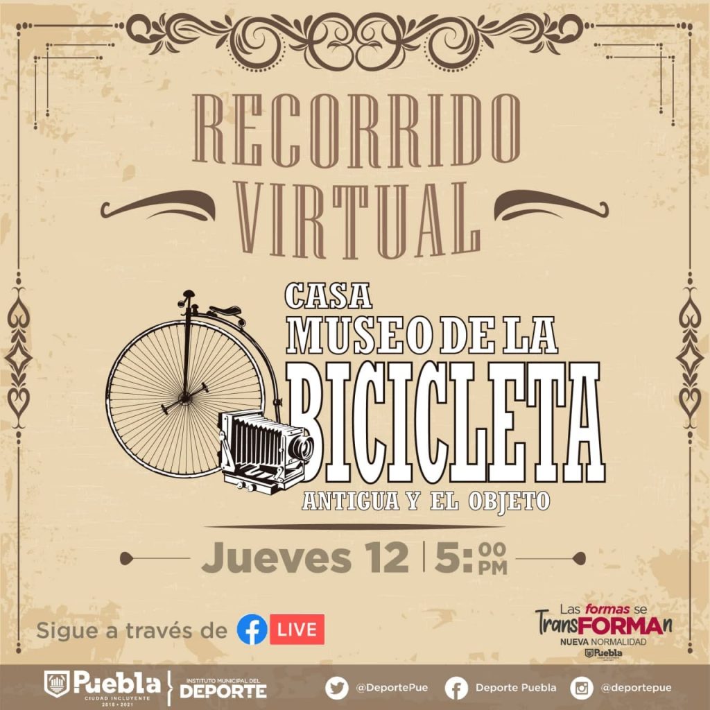 IMDP realizará recorrido virtual desde el Museo de la Bicicleta