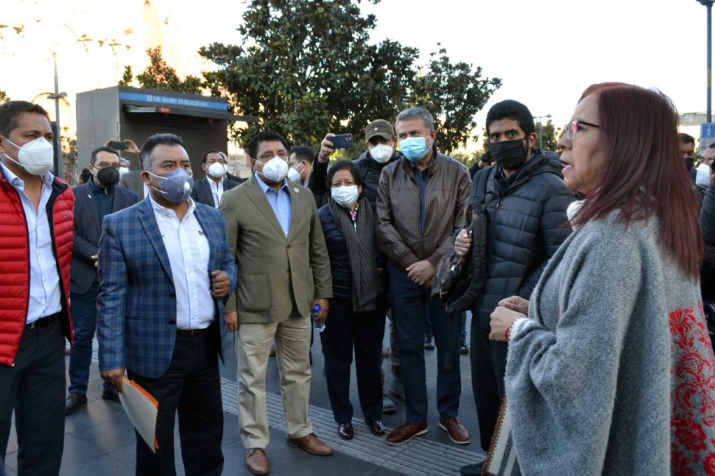 En Palacio Nacional, académicos, estudiantes y directores de la BUAP denunciaron violaciones a la autonomía y pidieron diálogo en el Senado de la República y la Cámara federal de Diputados