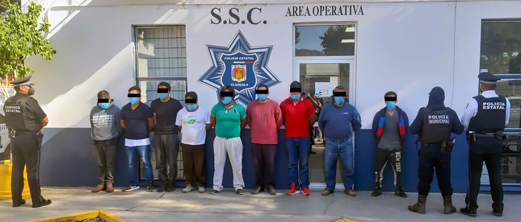 La Policía Municipal de Tlaltelulco y la SSC detienen a nueve personas y recuperan un tractocamión