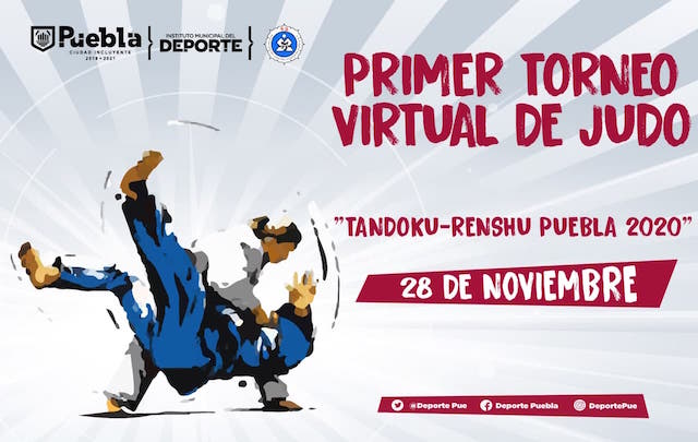 Invita Gobierno de la Ciudad de Puebla a participar en el primer Torneo Virtual de Judo