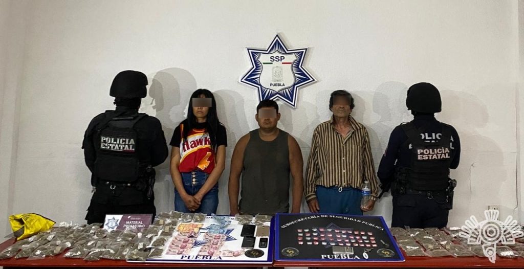 En Atlixco, Policía Estatal captura a presuntos integrantes de la banda de “El Panda”