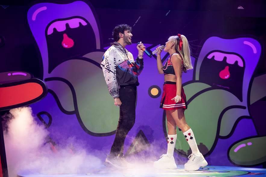 Danna Paola y Sebastián Yatra sorprenden al público en los “Kids Choice Awards México 2020”